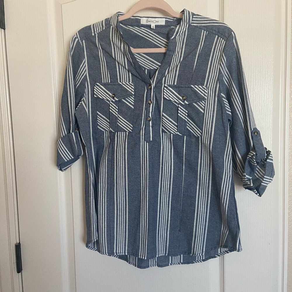 Eden & Olivia 3/4 Sleeve Blouse
